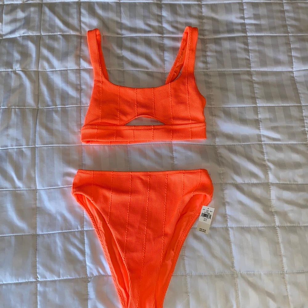 Neon Orange Aerie Bikini